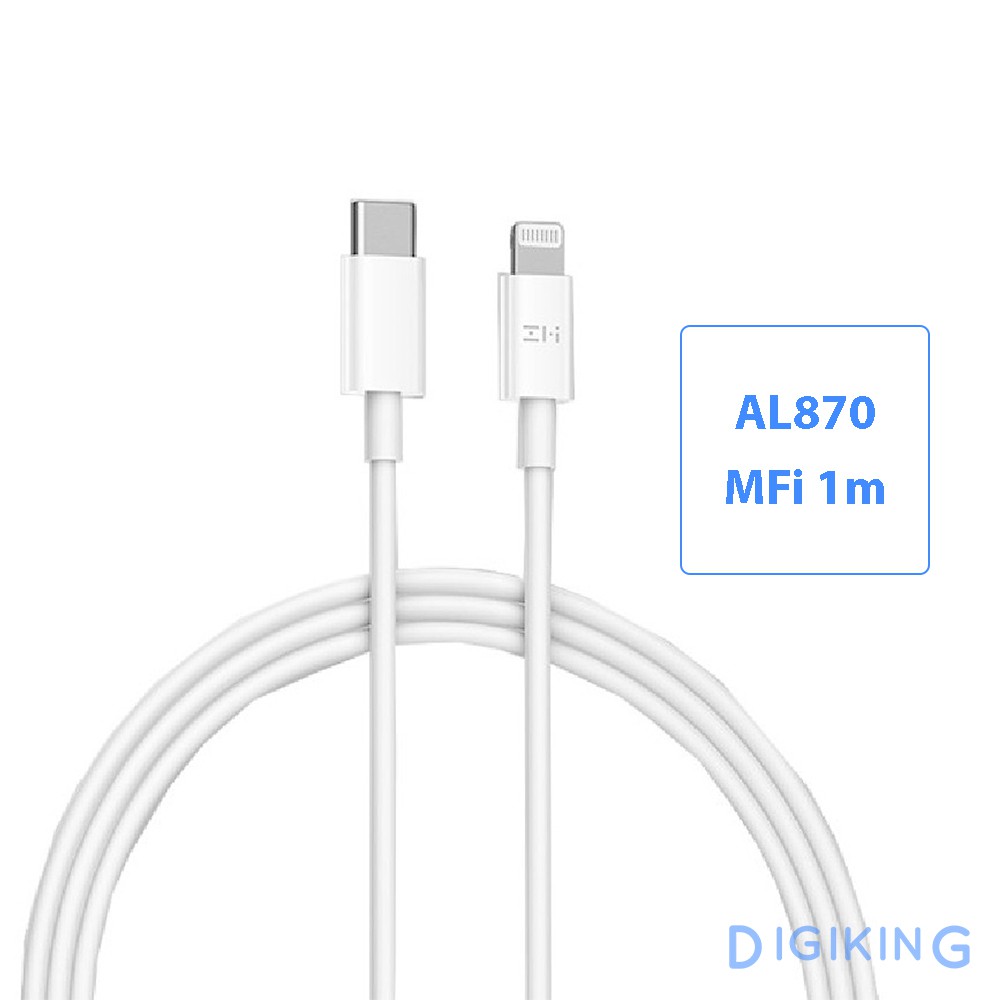 Bộ củ cáp sạc nhanh iPhone 11, 12, 13 Pro Max 18W, 20W Xiaomi Zmi có MFi