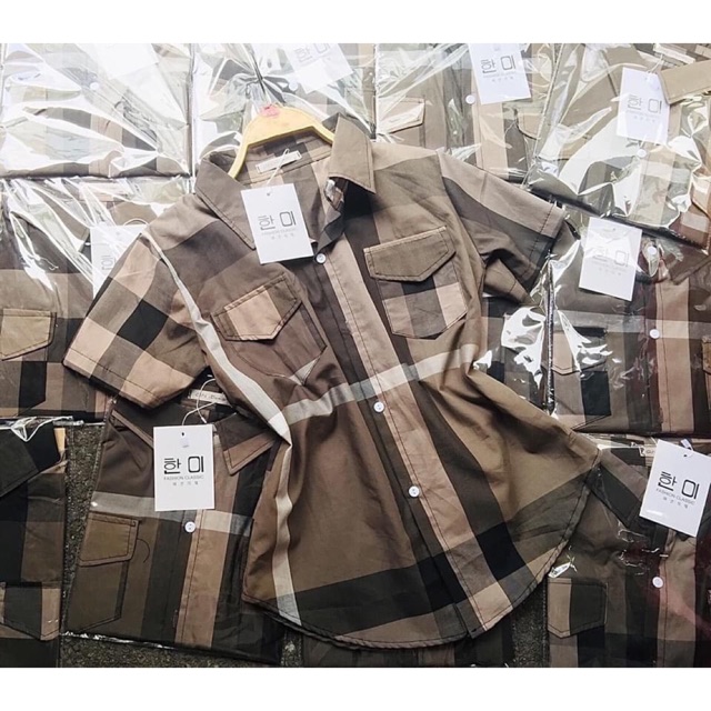 Áo sơ mi nữ tay ngắn BIGSIZE 55-90kg (có size L-XL-XXL)