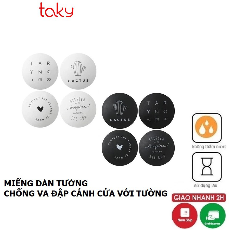 1 Miếng Chặn Cửa - Taky. Dán Tường Chống Va Đập, An Toàn Cho Cửa Phòng Và Tay Nắm Cửa - Taky 1600