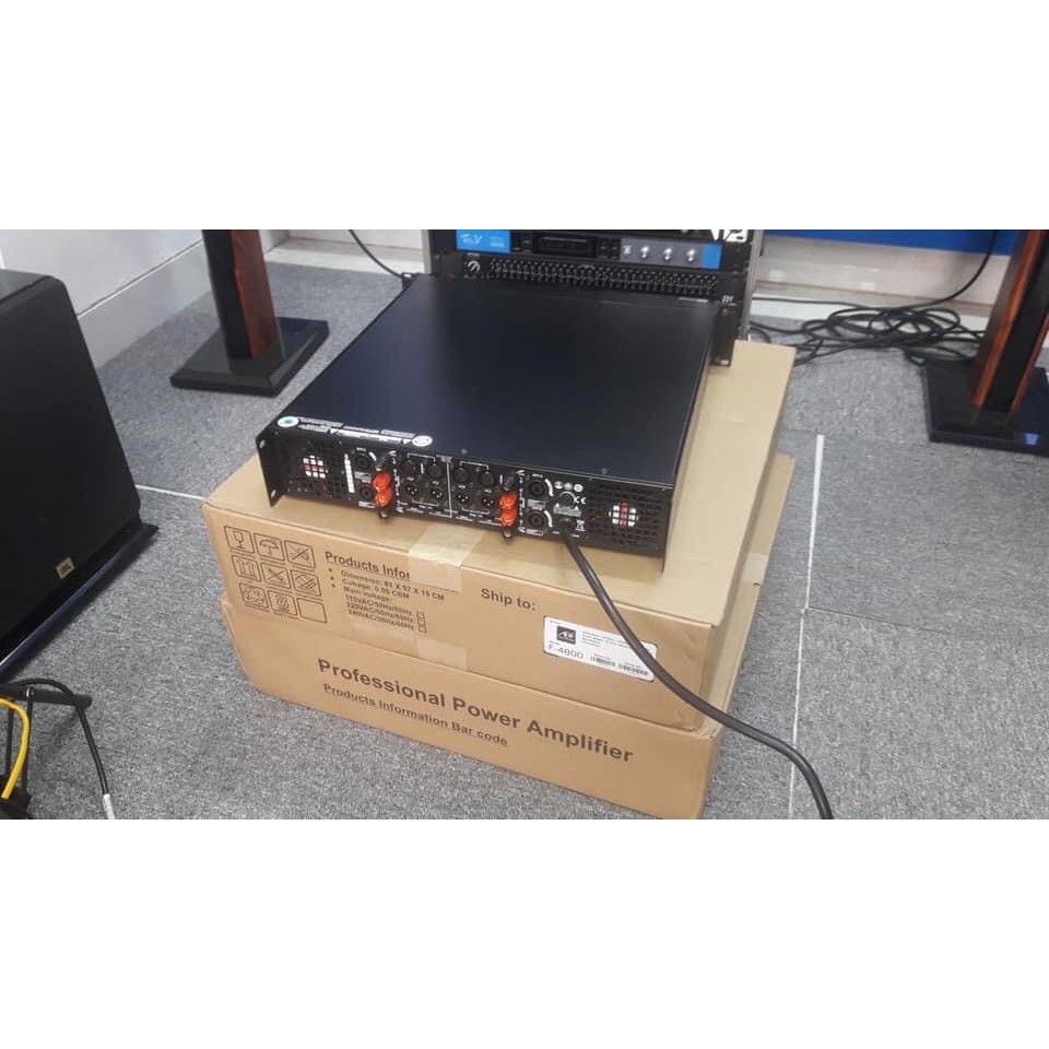 MAIN 4 kênh công suất  ADF F-4800, nhập khẩu, giá RẺ NHẤT,công suất 800/1 ,bao hành 1 năm ,1 tháng đổi trả miến phí