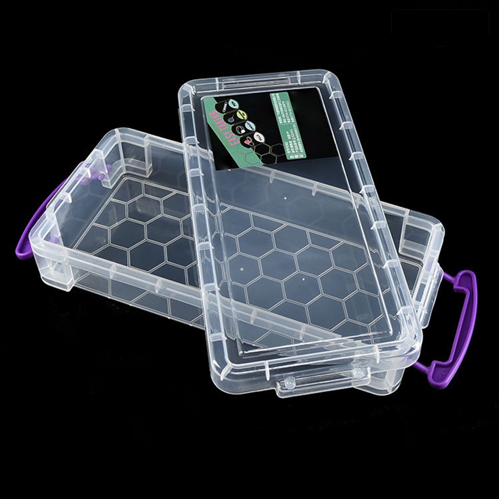 [Hot]✍Hộp Đựng Bút Trong Suốt Chống Bụi Chịu Lực Tốt Tiện Dụng