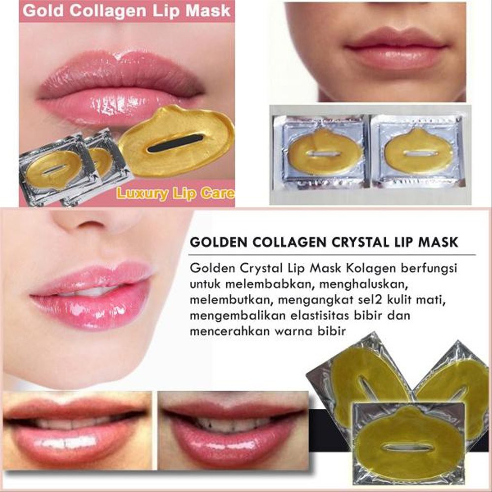 (hàng Mới Về) Mặt Nạ Môi Collagen Màu Vàng Đồng | BigBuy360 - bigbuy360.vn