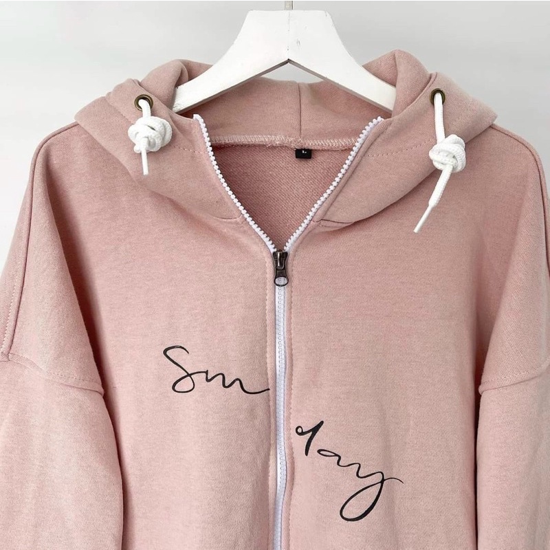 [ Ảnh thật ] Áo Hoodie Zip Chất Nỉ Ngoại  Áo Khoác Nỉ Unisex Form Nam Nữ In Sunday