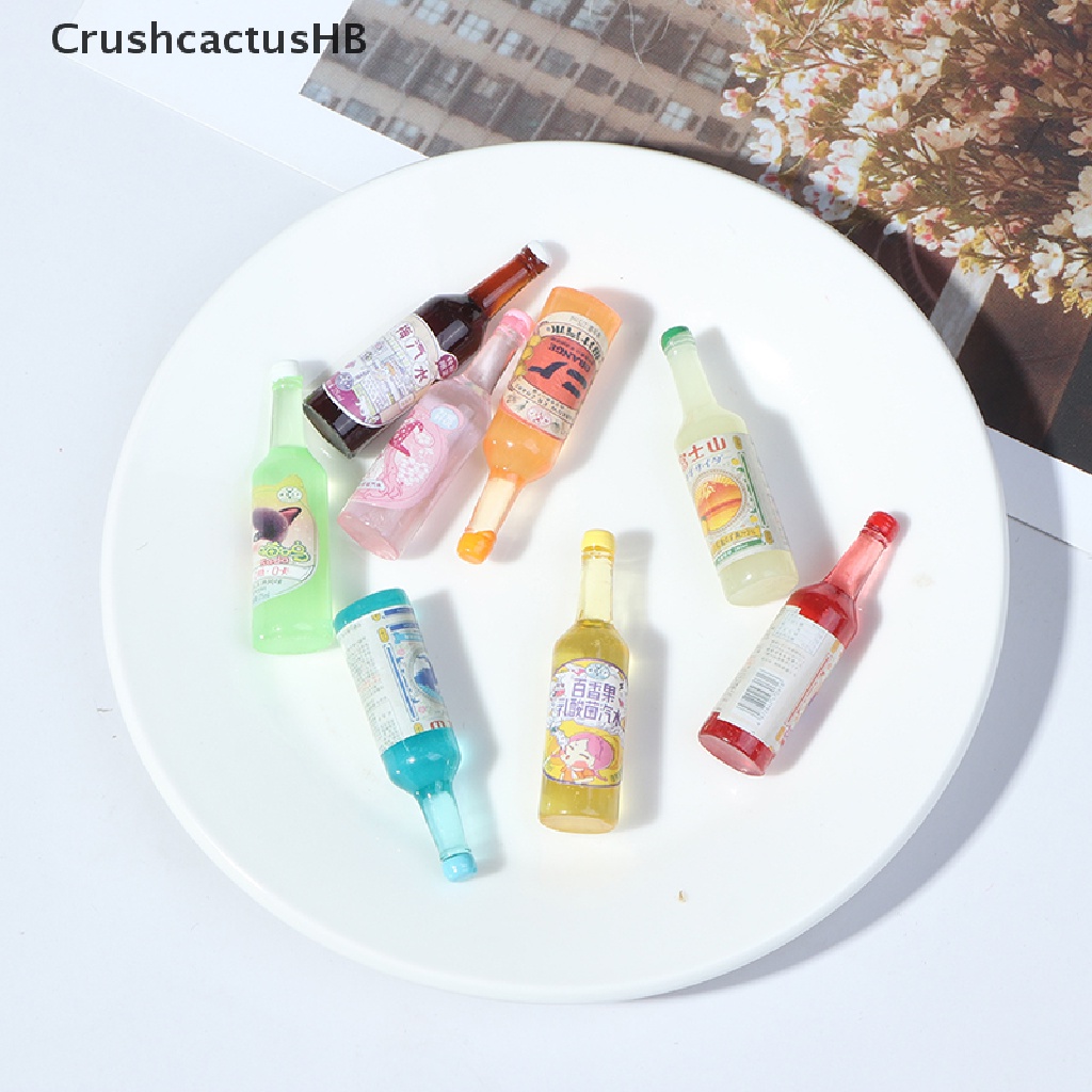 [CrushcactusHB] 5Pcs 1:12 Dollhouse Miniature Soda Water Bottles Model Dolls Kitchen Food Hot Sell