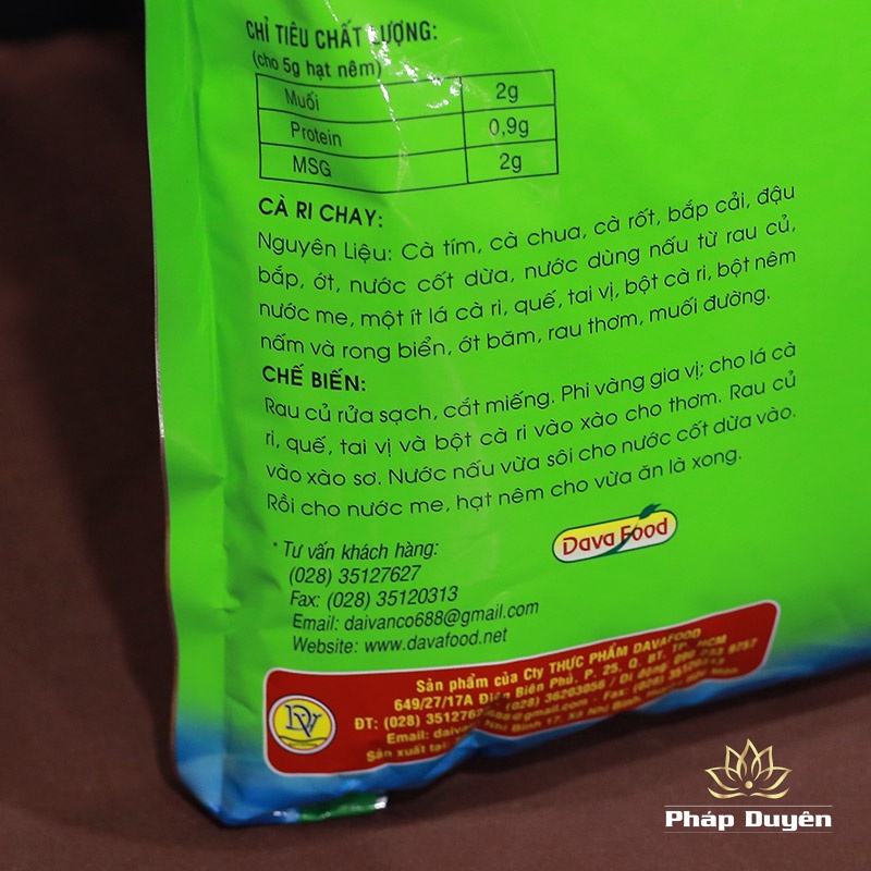 Thực Phẩm Chay - 2kg Hạt Nêm Ngon Nấm Bào Ngư Rong Biển Nutricook Dava food