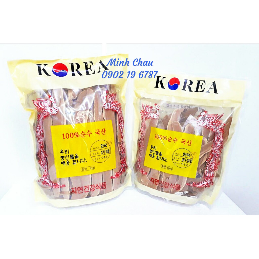 Nấm Linh Chi Thái Lát 1kg Hàn Quốc