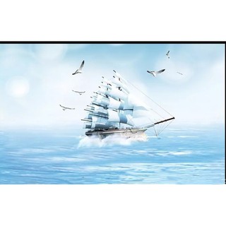 Tranh dán tường 3d thuận buồm xuôi gió