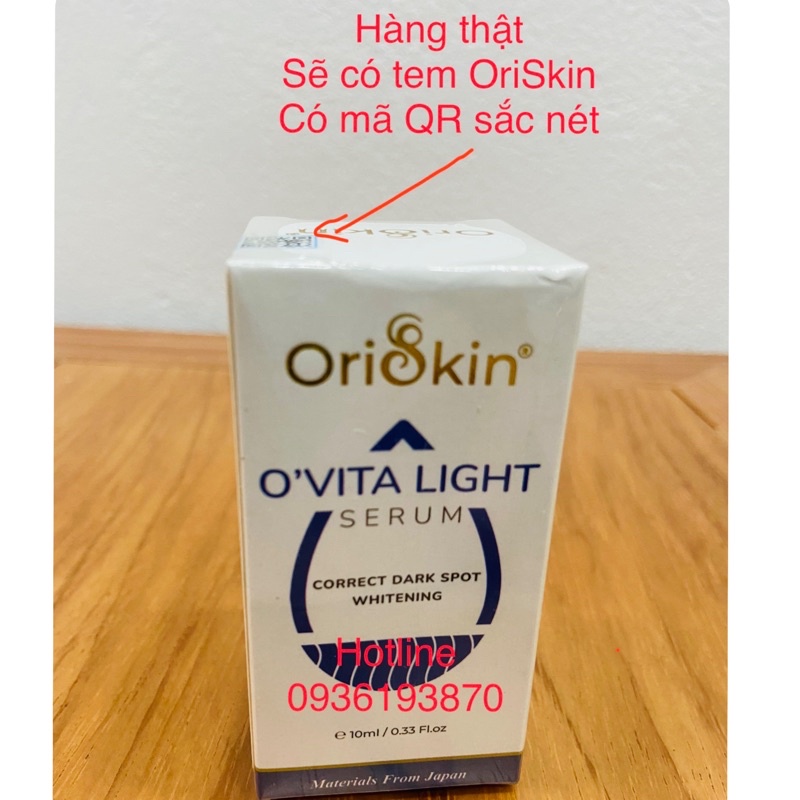 ✅ OriSkin O’vita Light Serum  [CHÍNH HÃNG] ❤️ Serum Ovita Light Mờ Thâm Sáng Da Liền Sẹo Kiềm Dầu Và Se Khít