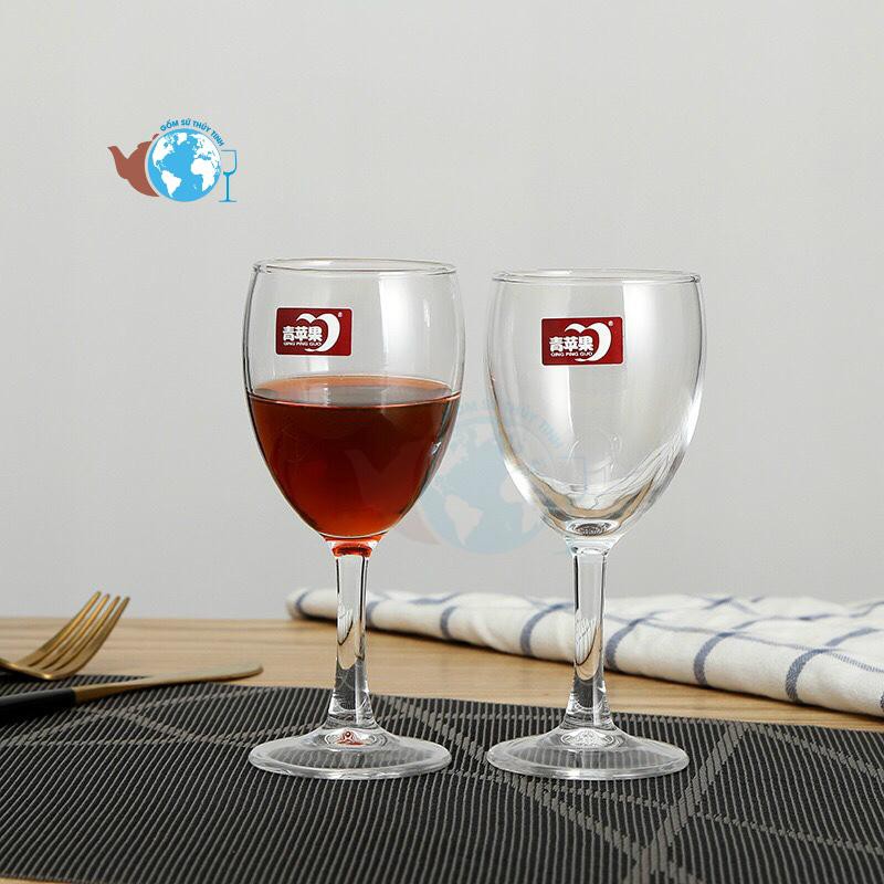 Bộ 6 ly thủy tinh GL2004 uống rượu vang cao cấp DELI