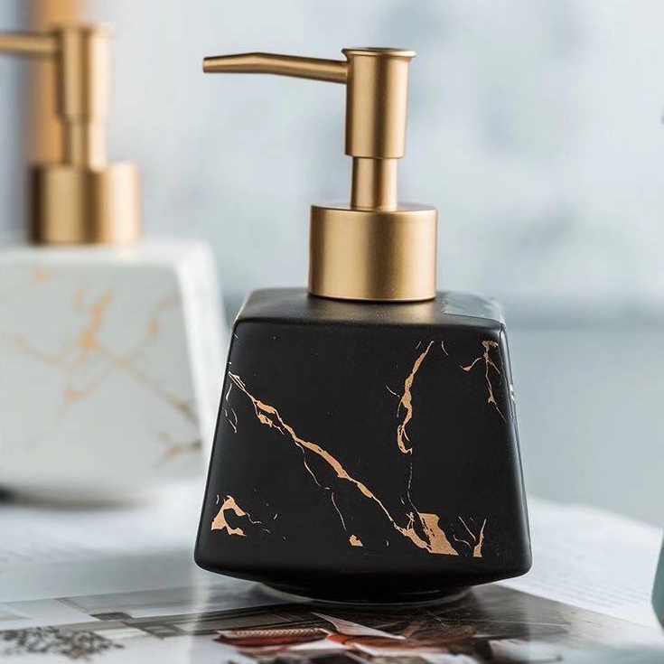 Chai Đựng Sữa Tắm Dầu Gội, Bình Sứ Đựng Nước Rửa Tay Bằng Gốm Sứ Cho Phòng Tắm Khách Sạn cao cấp