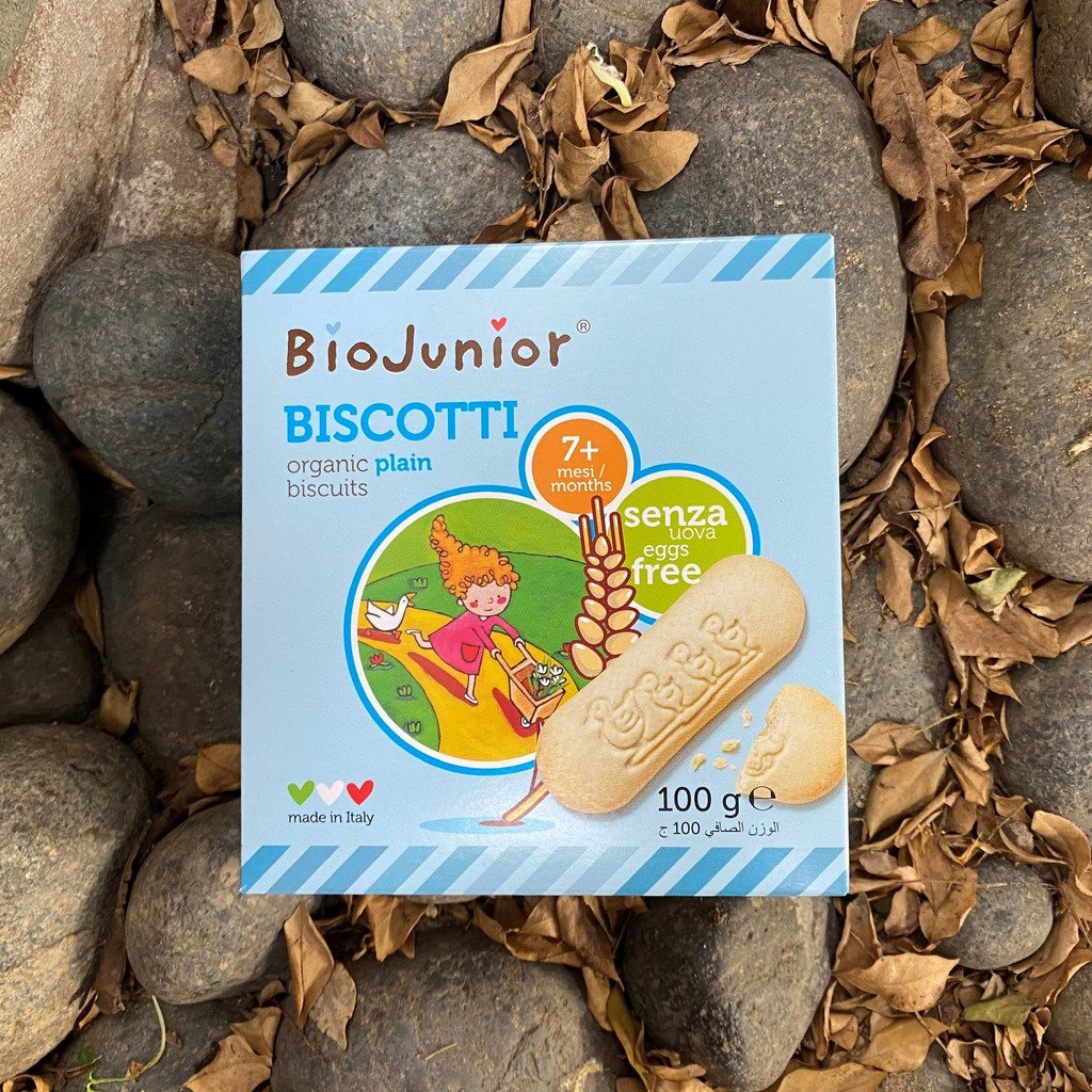 Bánh ăn dặm hữu cơ cho bé vị truyền thống Bio Junior 100g (Từ 7 tháng tuổi)