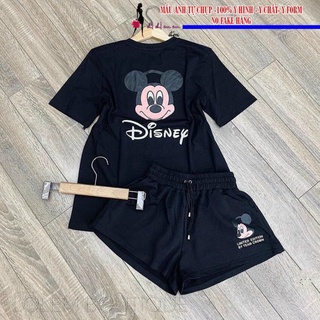 Sét bộ short đùi in hình mickey cute ttsla0630
