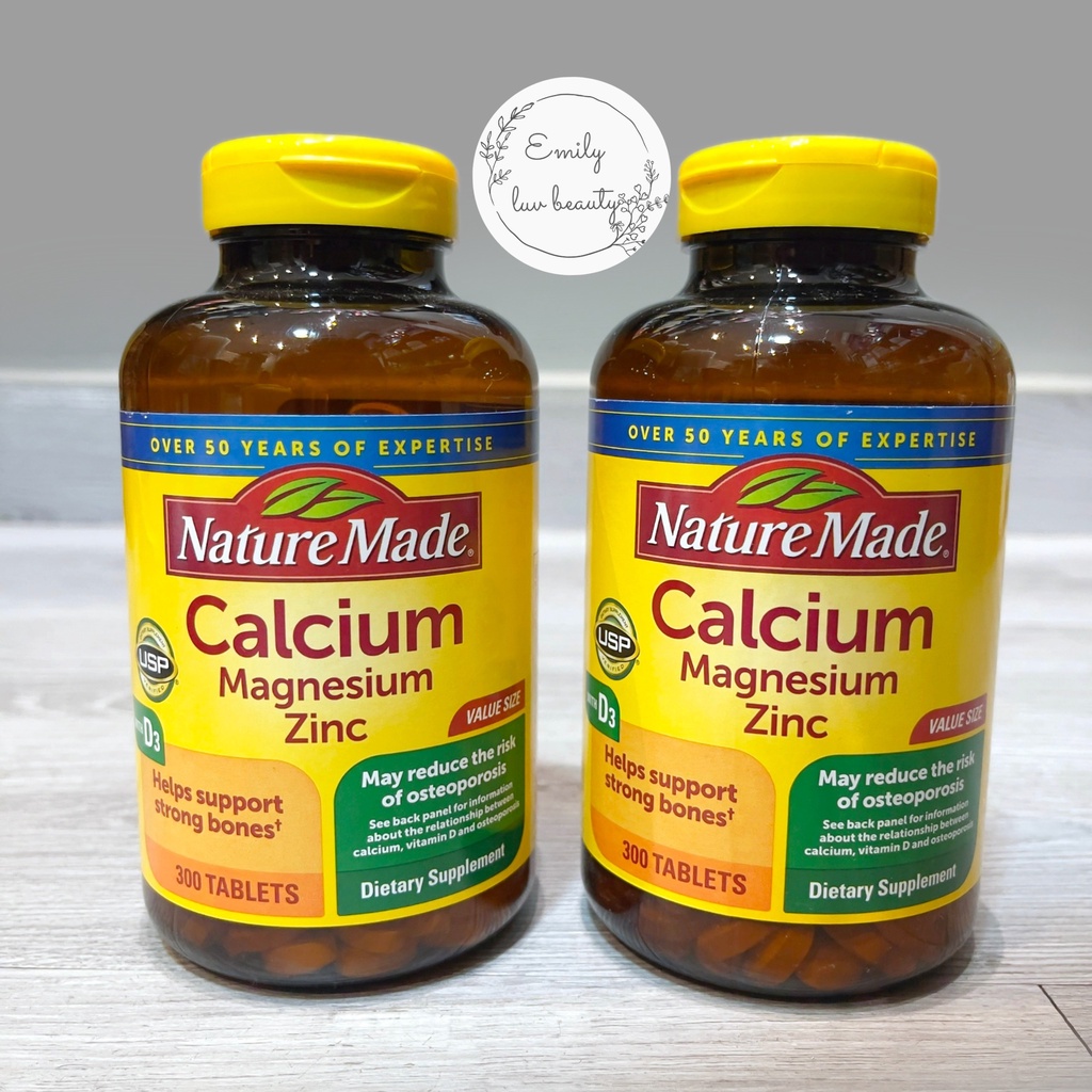 Nature Made Calcium Magnesium Zinc D3 300 viên