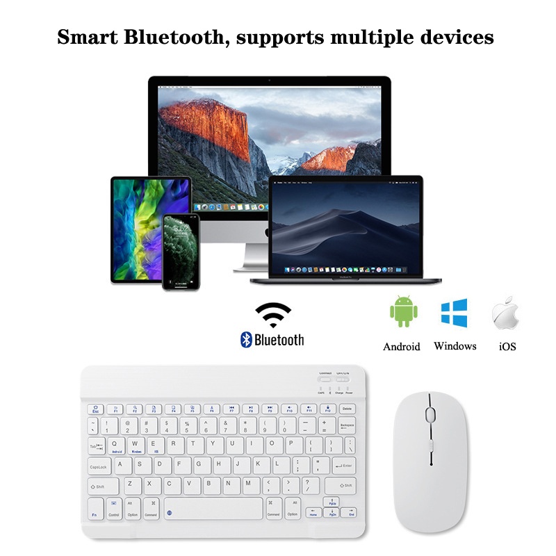Bàn Phím Bluetooth Không Dây Kèm Chuột Thông Dụng Cho Huawei Matepad Pro 11 Pro 10.8 Matepad 10.4 Matepad 11