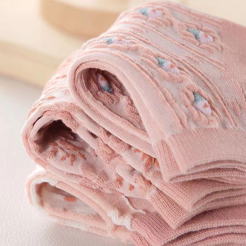 Set 5 Đôi Vớ Cổ Thấp Thoải Mái Dễ Thương Cho Bé Gái