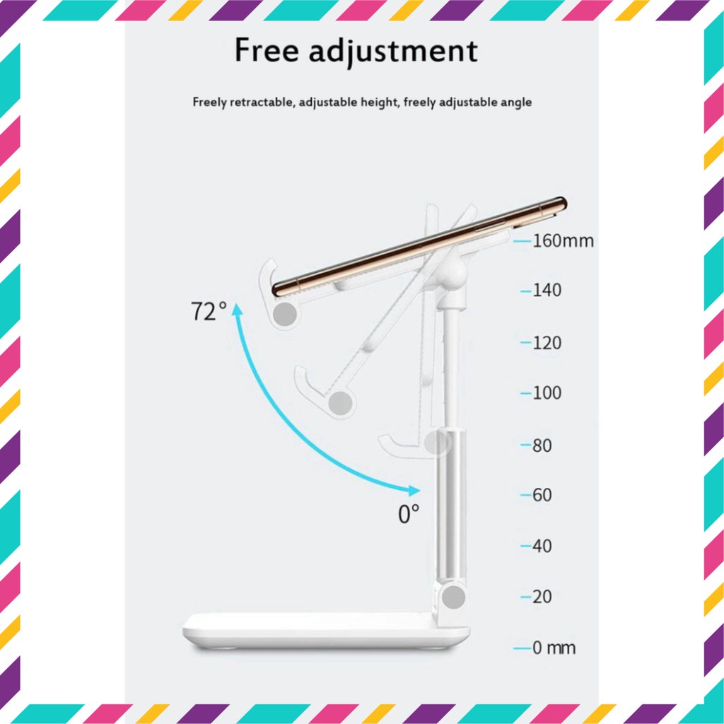 (trangsi) Gía để điện thoại, iPad để bàn có thể gập gọn, chống tê mỏi tay | BigBuy360 - bigbuy360.vn