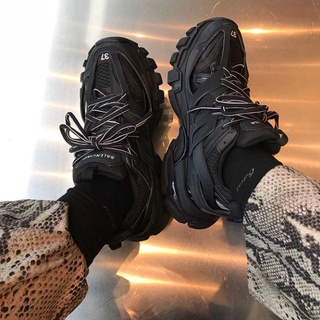 Giày balen track 3.0, giày sneaker nam nữ balen màu đen cao cấp full box phụ kiện