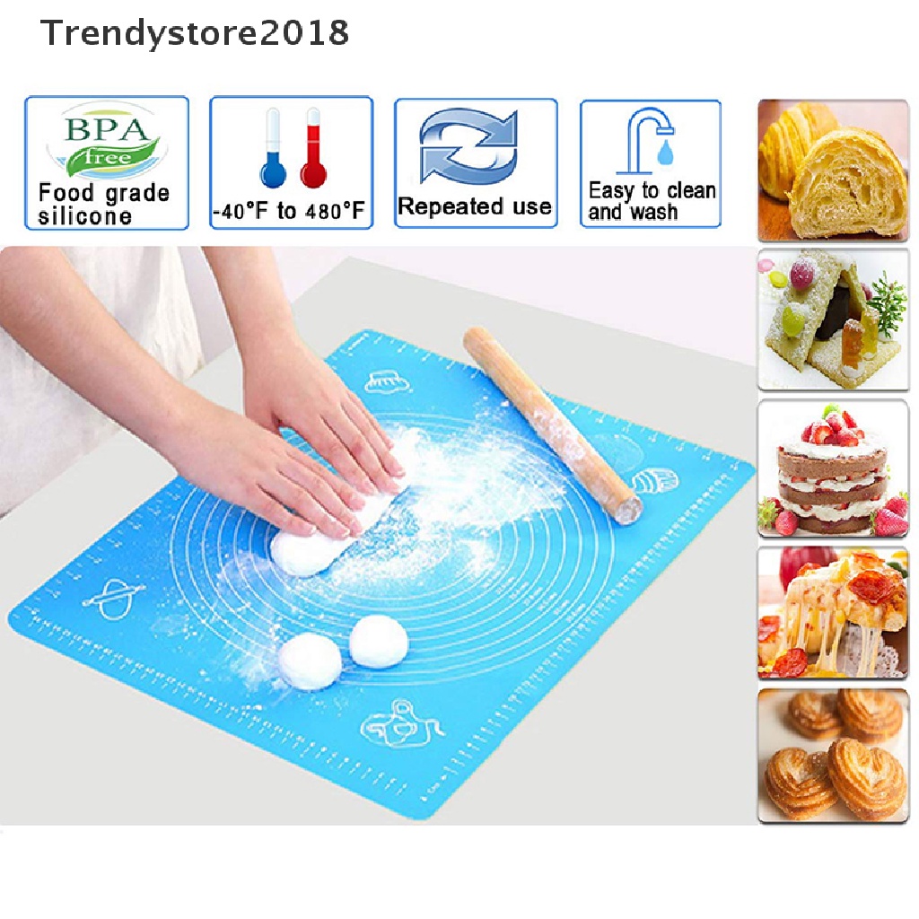 Thảm nhào bột làm bánh bằng silicon chống dính 2018 26*29cm