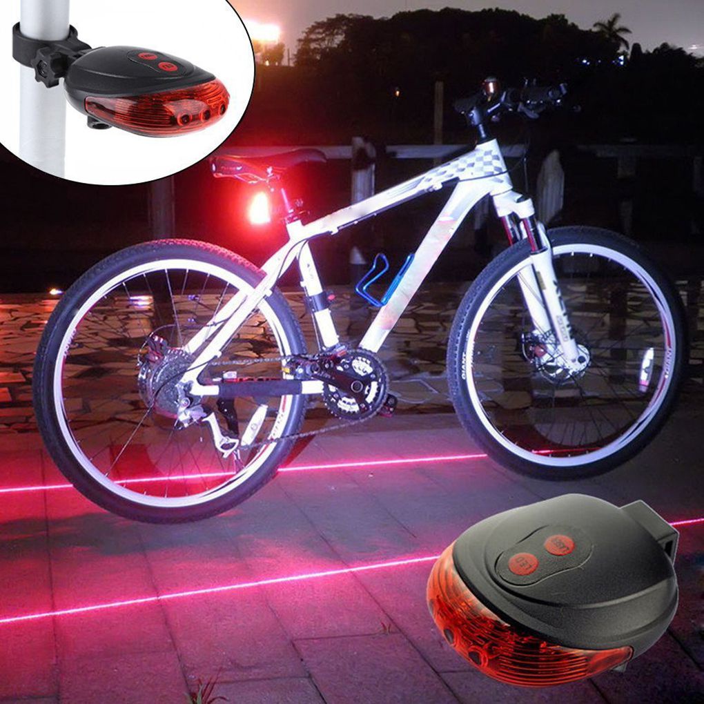 Đèn LED laser Cảnh Báo An Toàn Phía Sau Xe Đạp Chất Lượng Cao