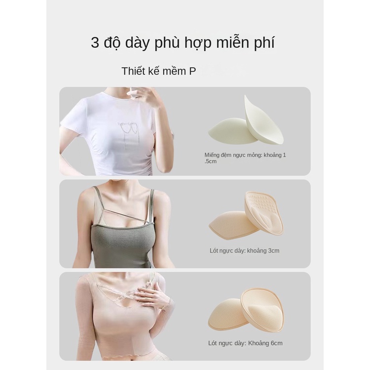 Áo Lót Nâng Ngực Không Gọng Thép Thiết Kế Dày Dặn Thời Trang Dành Cho Nữ