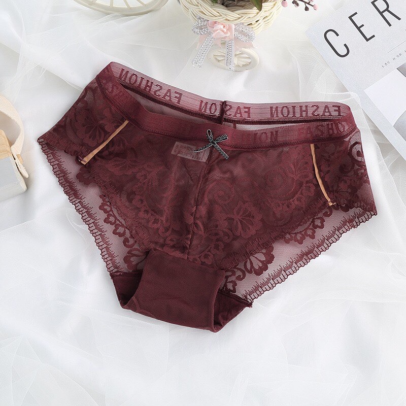 Quần lót nữ ren cao cấp mềm mại cạp chữ chìm kháng khuẩn sexy gợi cảm 2248