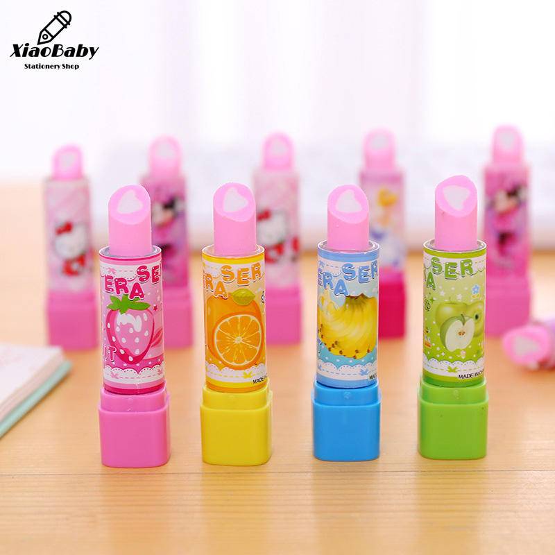 1 Cục Tẩy Bút Chì Hình Son Môi Mini Dễ Thương
