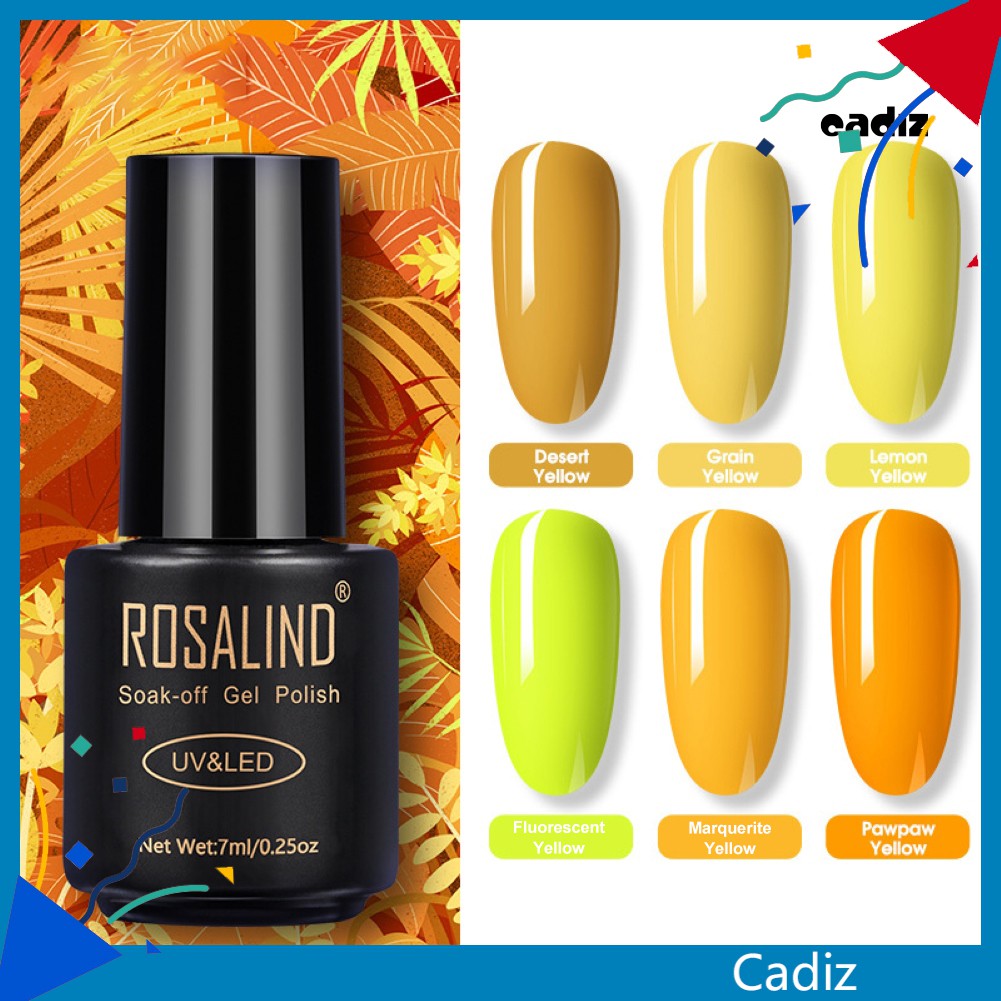 [Hàng mới về] Gel sơn móng tay Rosalind làm đẹp chất lượng cao 7ml