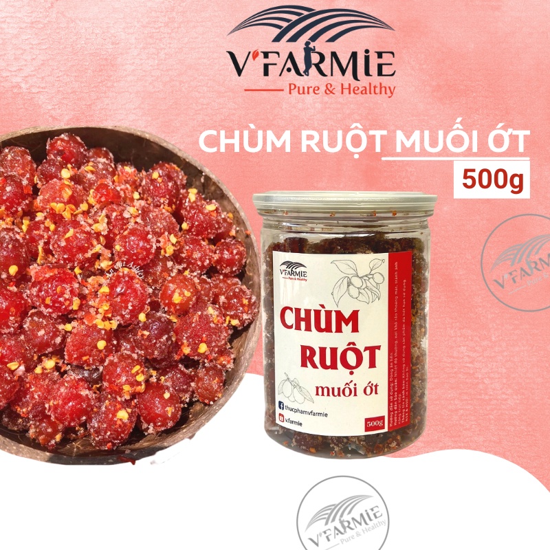 Chùm ruột lắc muối ớt cay chua ngọt hũ 450g