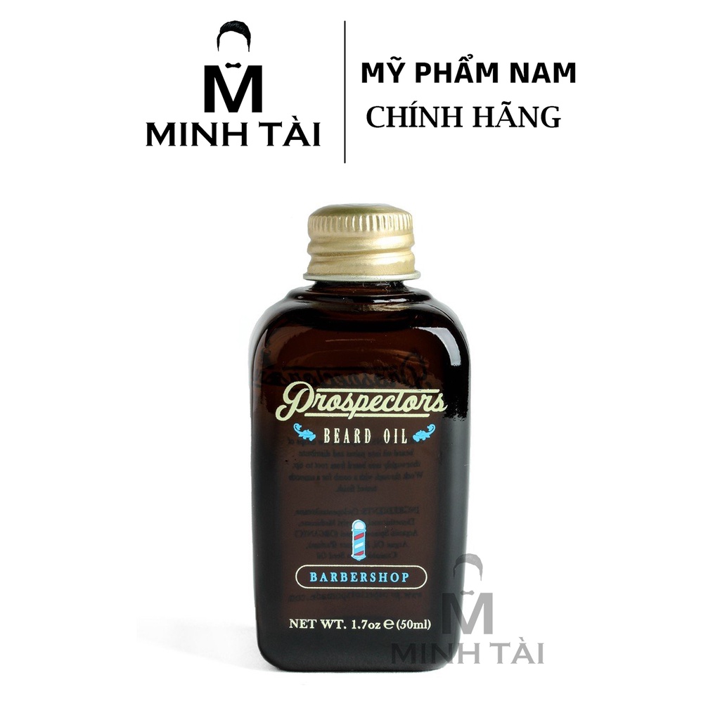 Tinh Dầu Dưỡng Râu PROSPECTORS Beard Oil BarberShop 50ml - Hàng Chính Hãng USA