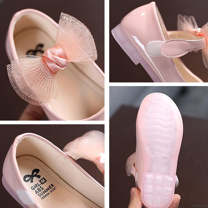 Giày búp bê đế mềm phối ren cho bé gái