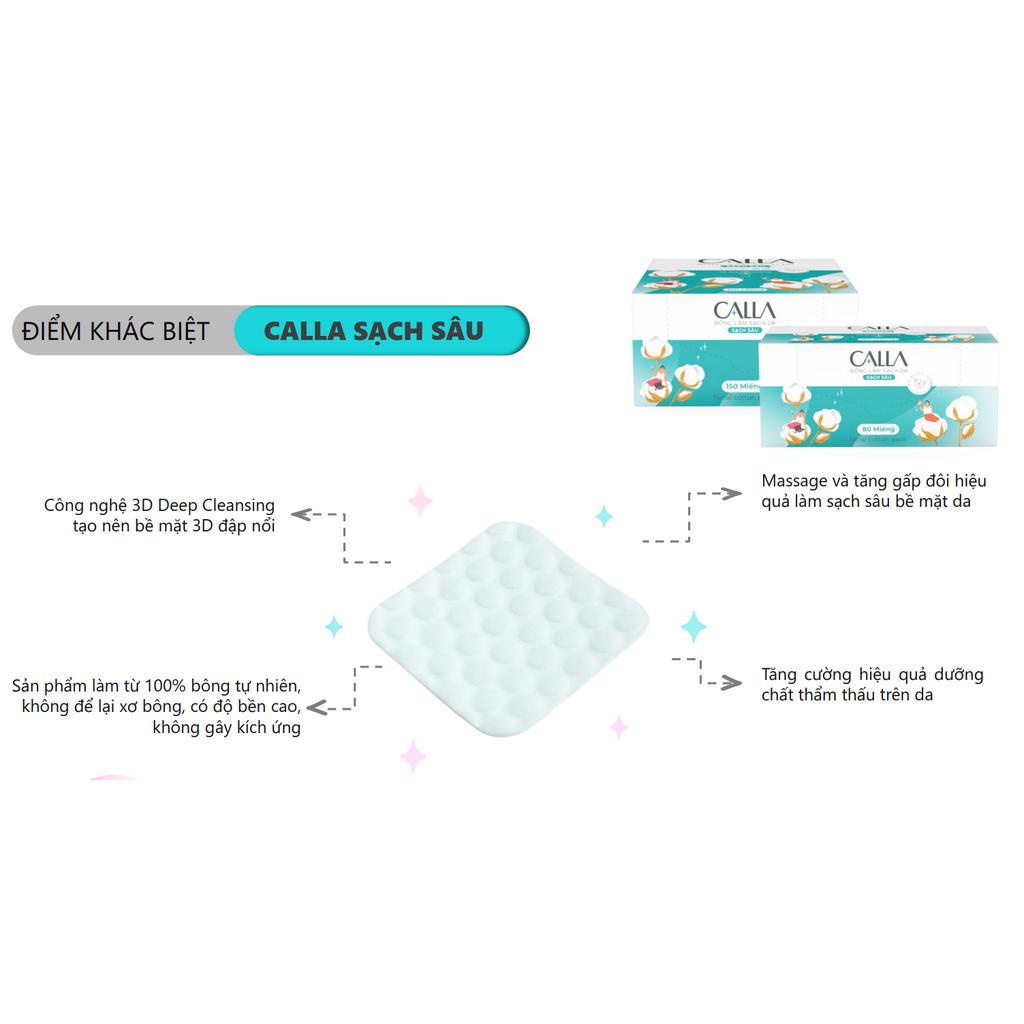 Bông tẩy trang Bông Bạch Tuyết Calla Sạch Sâu 1000gr