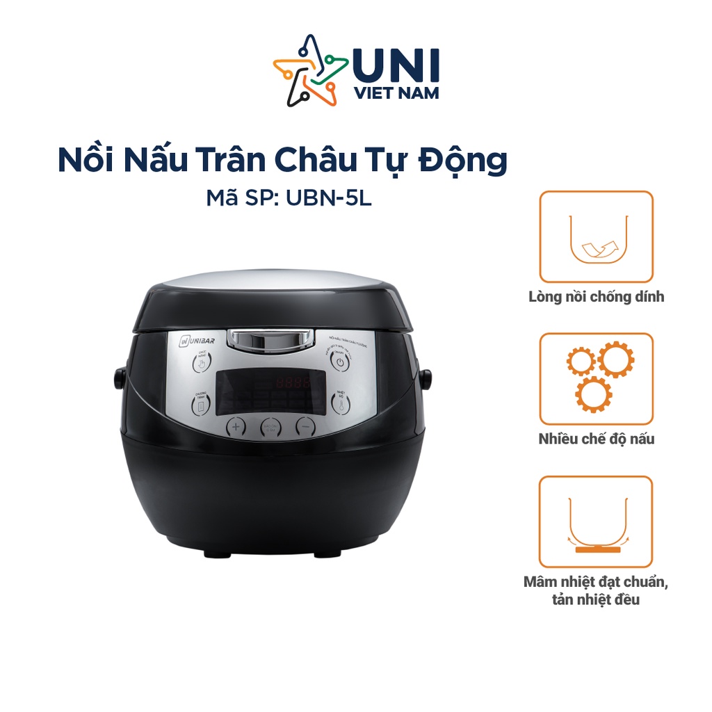 Nồi nấu trân châu tự động Unibar UBN-5L