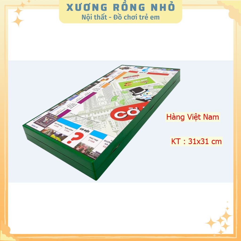 Đồ Chơi Board Game, Cờ Tỷ Phú Sato Dạy Con Làm Giàu, Phiên Bản Bàn 31x31 Cm Cho Bé