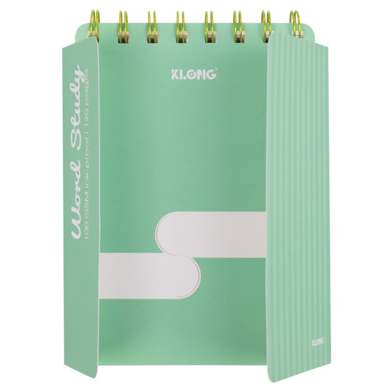 Sổ học từ vựng Klong Word Study A6 - 120 trang; MS: 916, Sổ Klong lò xo kép Word study Học Ngoại Ngữ , Từ Vựng