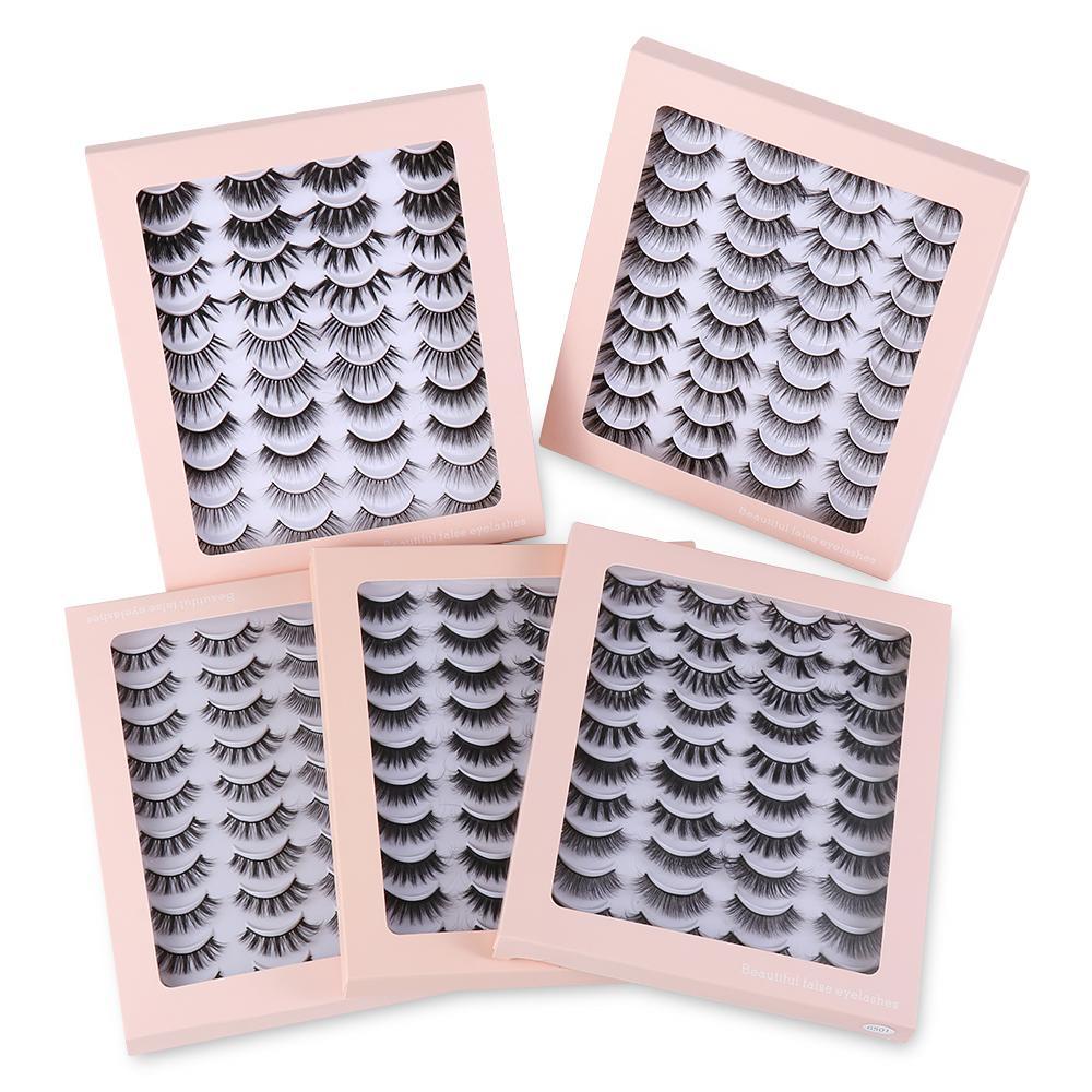 Hộp Lông Mi Giả Nhiều Phong Cách Hỗn Hợp Dùng Trang Điểm Mắt Thủ Công