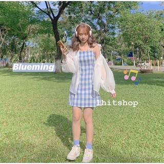 Đầm 2 dây thắt eo nữ