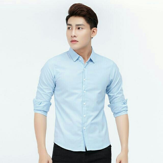 Áo sơ mi nam dài tay Ikemen dài tay công sở dáng ôm body
