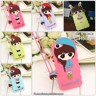 OPPO F1S - Ốp Chibi chống shock kèm dây đeo cute
