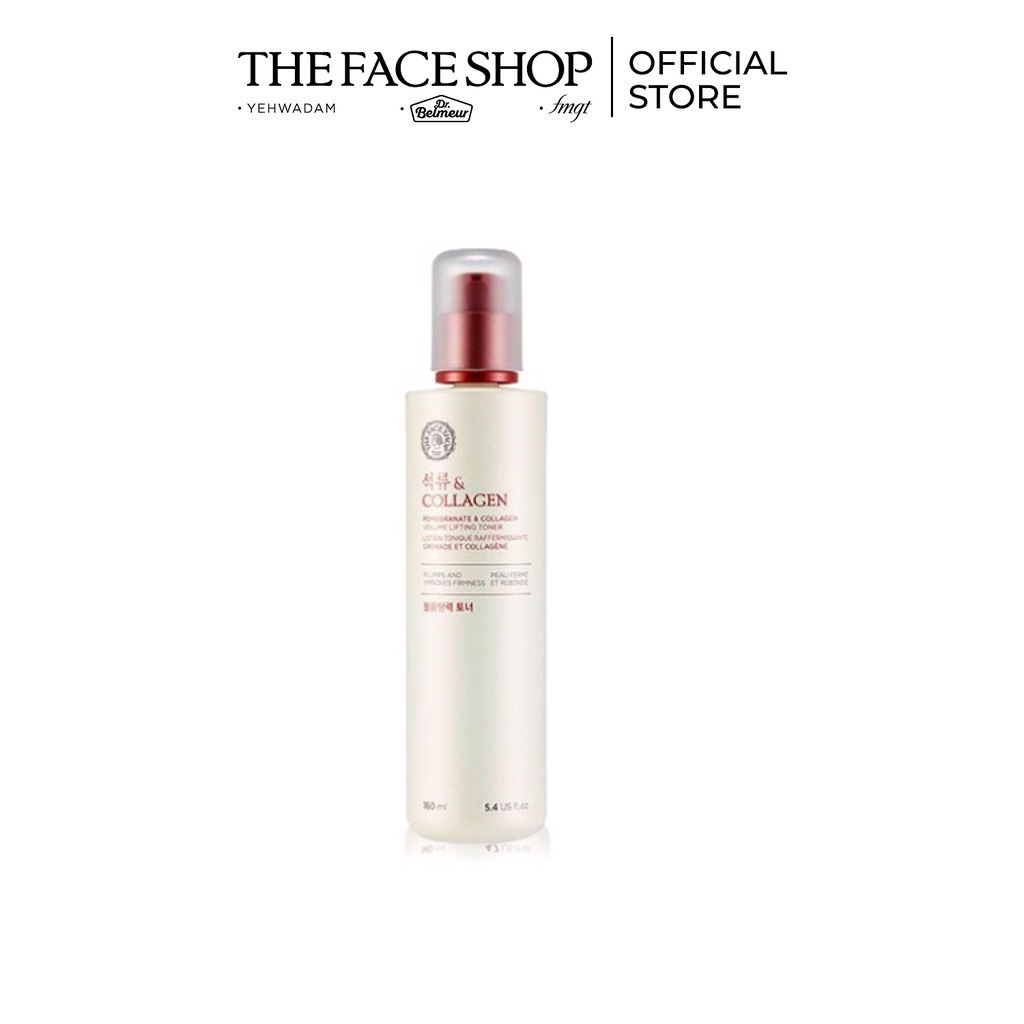 Nước Cân Bằng Giúp Da Săn Mịn The FaceShop Pomegranate And Collagen Volume Lifting Toner 160ml(01/12/2023)