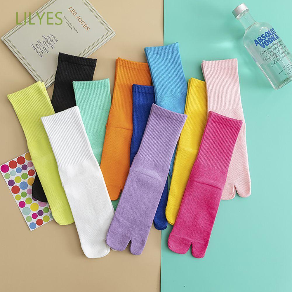 Vớ cotton ống dài thoáng khí nhiều màu sắc năng động thời trang