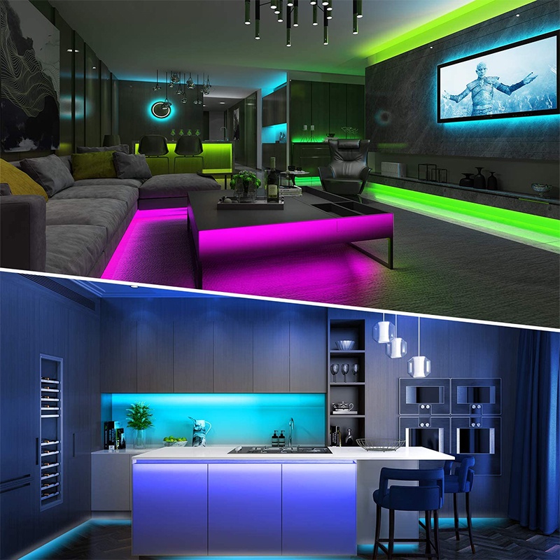 Dây đèn LED RGB 2835 5V dùng cho trang trí giáng sinh Halloween phòng ngủ máy tính TV