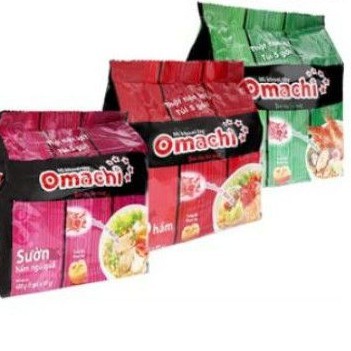 Combo 5 Gói Mì Khoai Tây Omachi sườn hầm ngũ quả/ xốt bò hầm/ lẩu tôm chua cay/ xốt spaghetti 80g