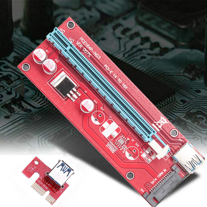 Card Mở Rộng Ver007S Pci E 1x Sang 16x Usb3.0 | BigBuy360 - bigbuy360.vn
