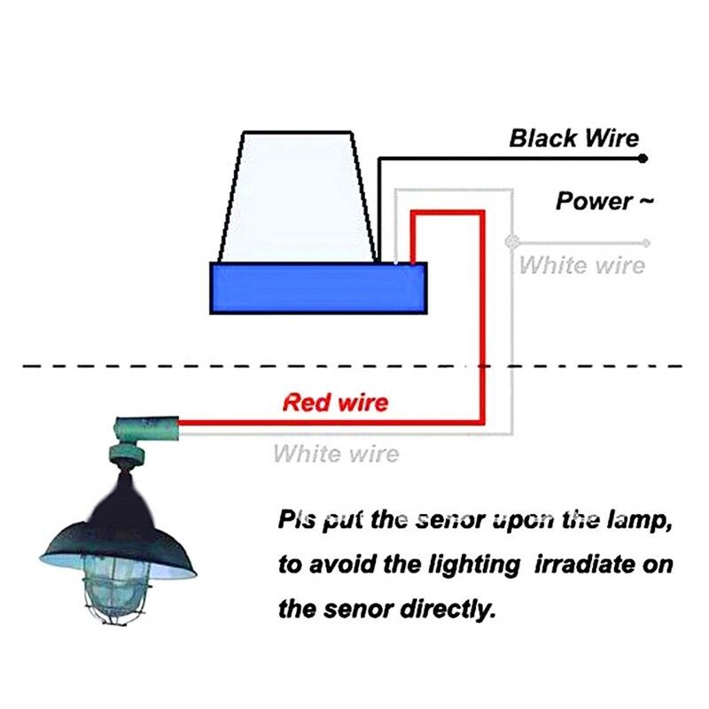 Công Tắc Cảm Biến Ánh Sáng Tự Động Ac Dc 220v 10a 50-60hz