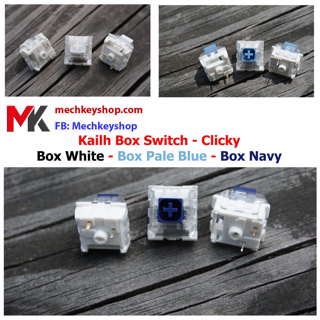 Kailh Box Switch cho bàn phím cơ - Box White - Box Navy - Box Pale Blue