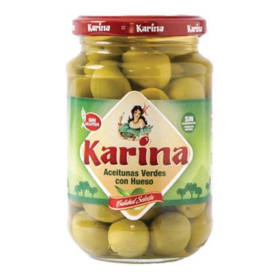 Quả Oliu Xanh Tách Hạt Karina Pitted Green Olive 360g