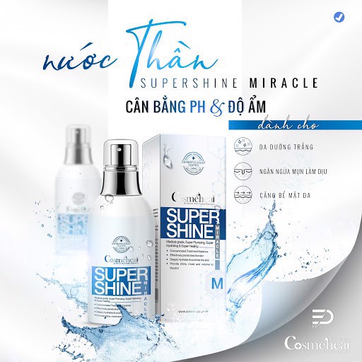 Nước Thần Căng Bóng Da CosmeHeal Super Shine Miracle