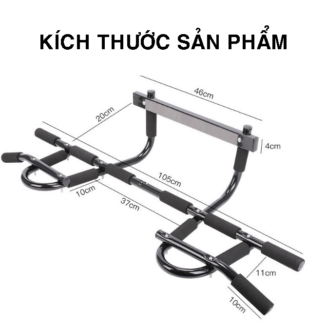 XÀ KÉP GẮN TƯỜNG - GẮN CỬA ĐA NĂNG, HỖ TRỢ TẬP GYM TẠI NHÀ HIỆU QUẢ - AN TOÀN - CHẮC CHẮN