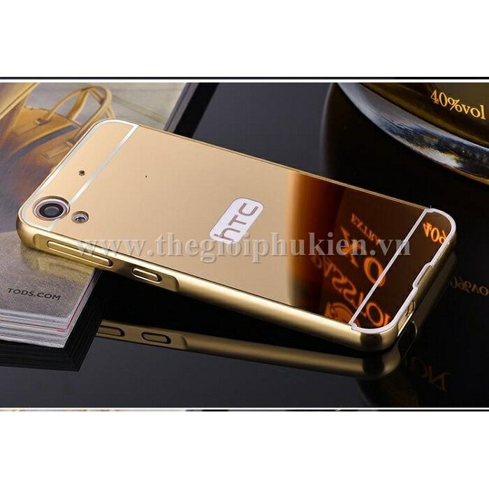 HTC 826 - ỐP LƯNG TRÁNG GƯƠNG VIỀN KIM LOẠI