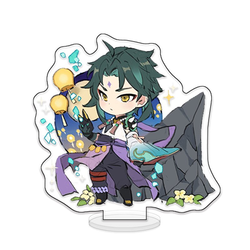 ( CHIÊU THỨC ) Mô hình Standee GENSHIN IMPACT game anime chibi mica trưng bày